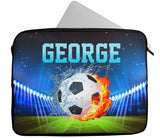 Personalised Any Name Football Design Laptop Case Sleeve Tablet Bag 77