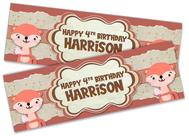 Personalised Birthday Banners Generic Design Children Kids Party Decoration 230