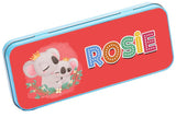 Personalised Any Name Koala Pencil Case Tin Children School Kids Stationary 21