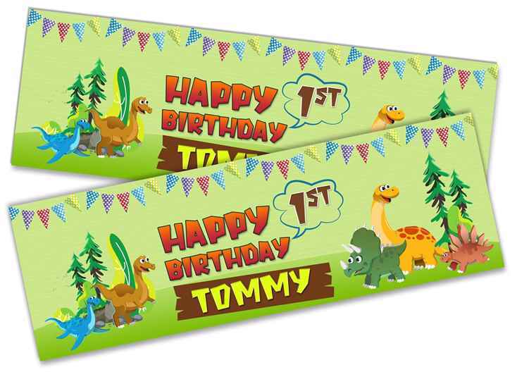 Personalised Birthday Banners Generic Design Children Kids Party Decoration 244