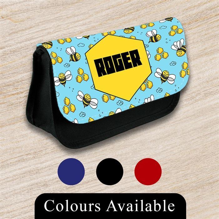 Personalised Pencil Case Generic Girls Boys Stationary Kids School Bag 41