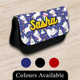 Personalised Pencil Case Generic Girls Boys Stationary Kids School Bag 42