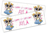 Personalised Birthday Banners Generic Design Children Kids Party Decoration 181