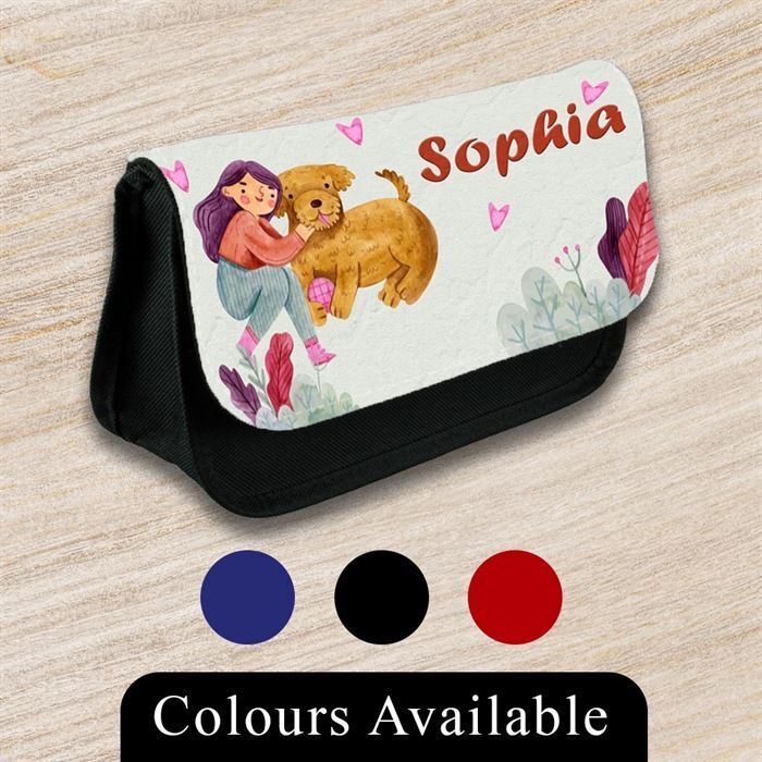 Personalised Pencil Case Generic Girls Boys Stationary Kids School Bag 38