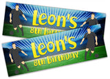 Personalised Birthday Banners Football Design Children Kids Party Decoration 56