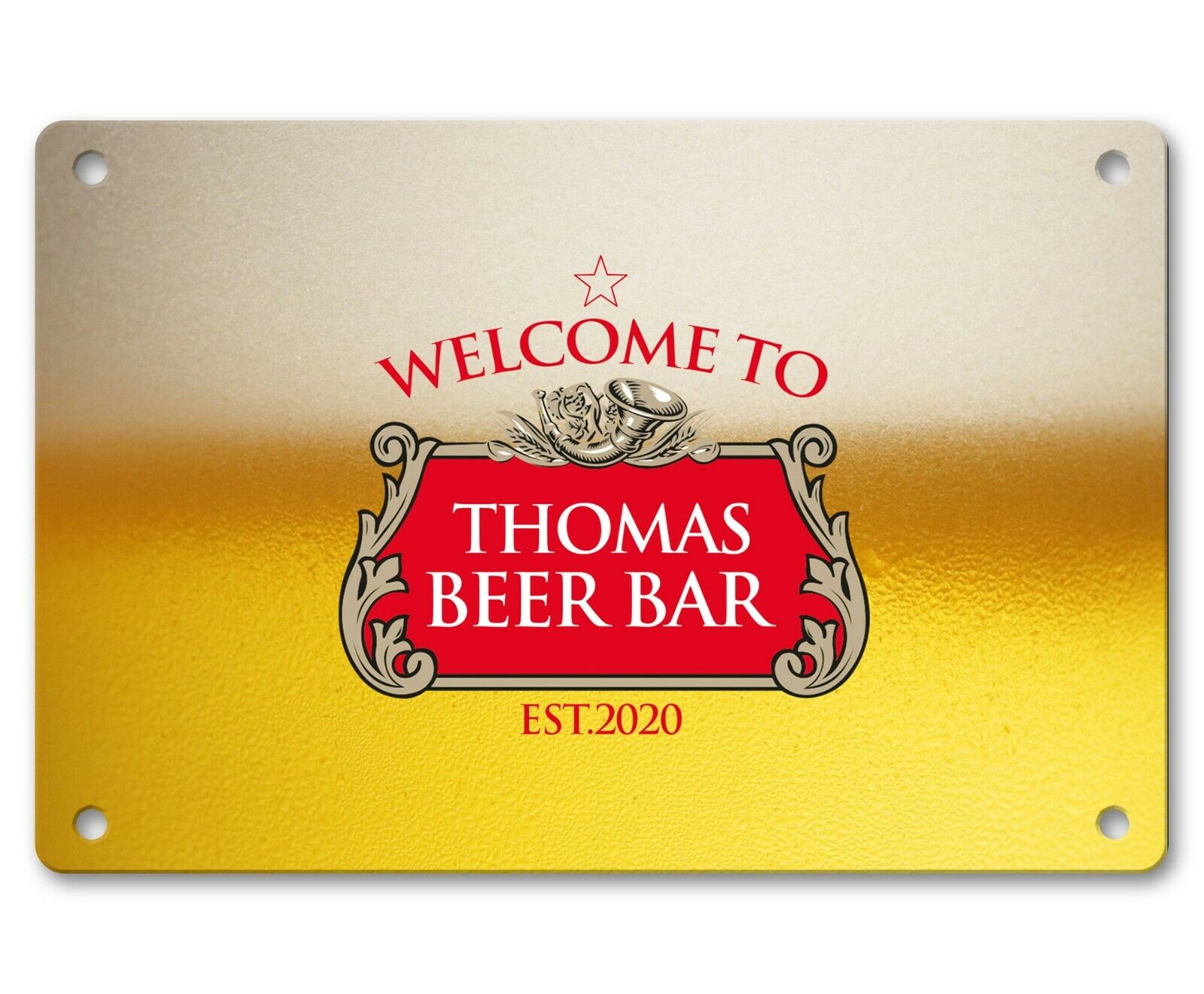 Personalised Bar Sign Any Name Garden Plaque Gift Bar Pub Backyard Bar Sign 07