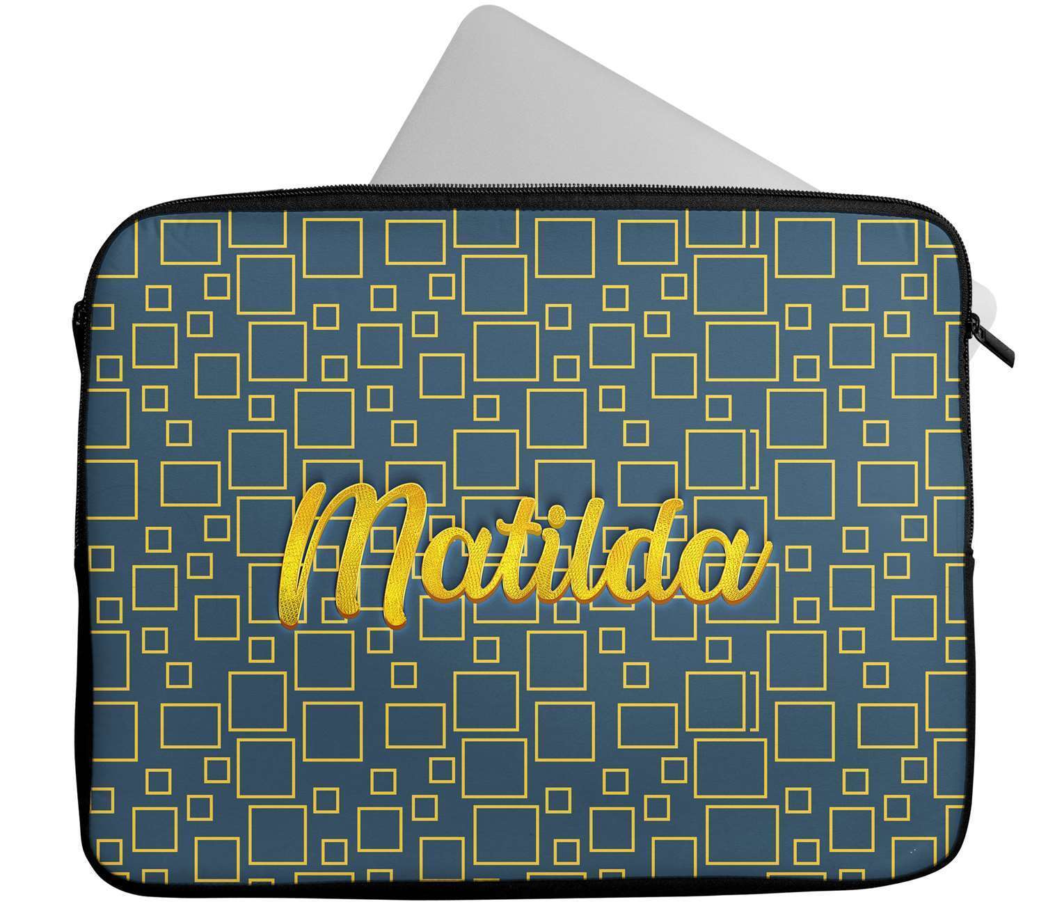 Personalised Any Name Patterned Design Laptop Case Sleeve Tablet Bag 26