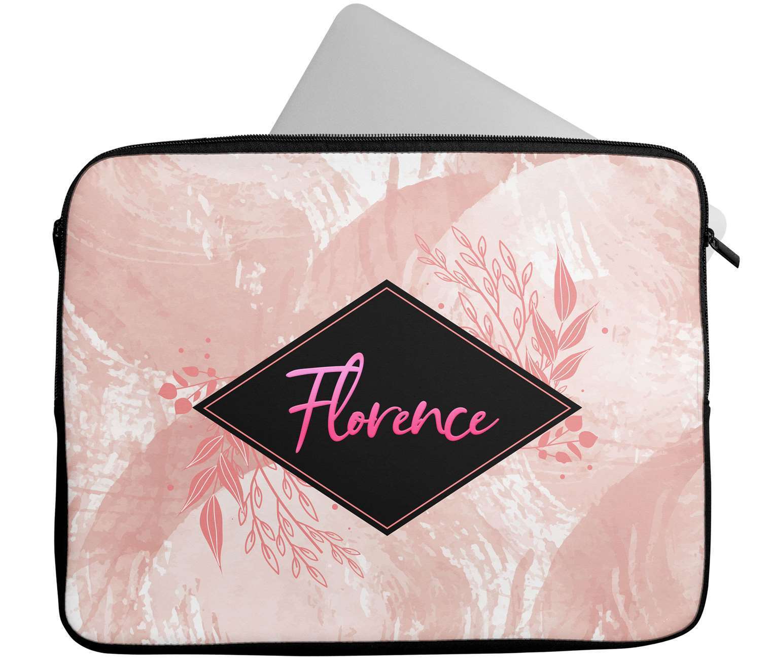 Personalised Any Name Marble Design Laptop Case Sleeve Tablet Bag 32