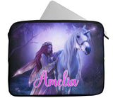 Personalised Any Name Unicorn Design Laptop Case Sleeve Tablet Bag 80