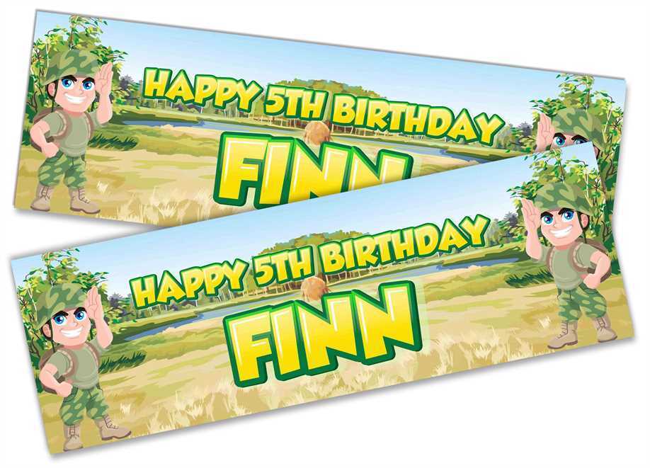 Personalised Birthday Banners Jungle Design Children Kids Party Decoration 51