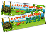 Personalised Birthday Banners Jungle Design Children Kids Party Decoration 51