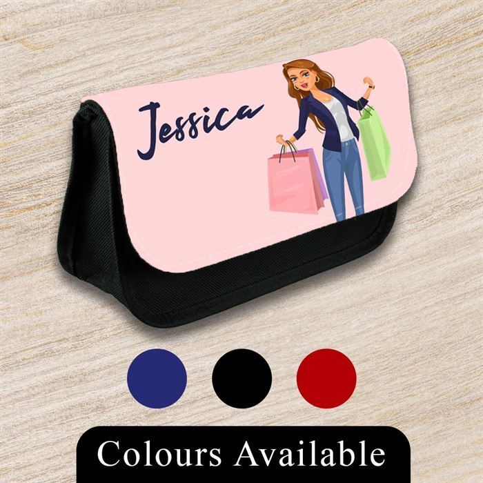 Personalised Pencil Case Generic Girls Boys Stationary Kids School Bag 40