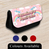 Personalised Pencil Case Generic Girls Boys Stationary Kids School Bag 26