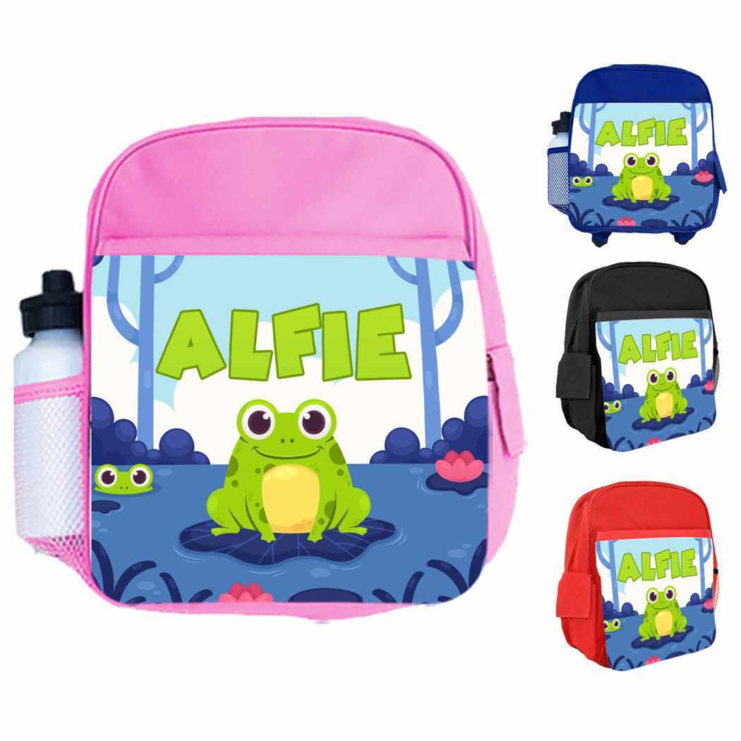 Personalised Kids Backpack Any Name Animal Design Boys Girls kids School Bag 12