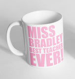 Personalised Any Name Best Teacher Novelty Cup Ceramic Mug Funny Gift Tea Coffee