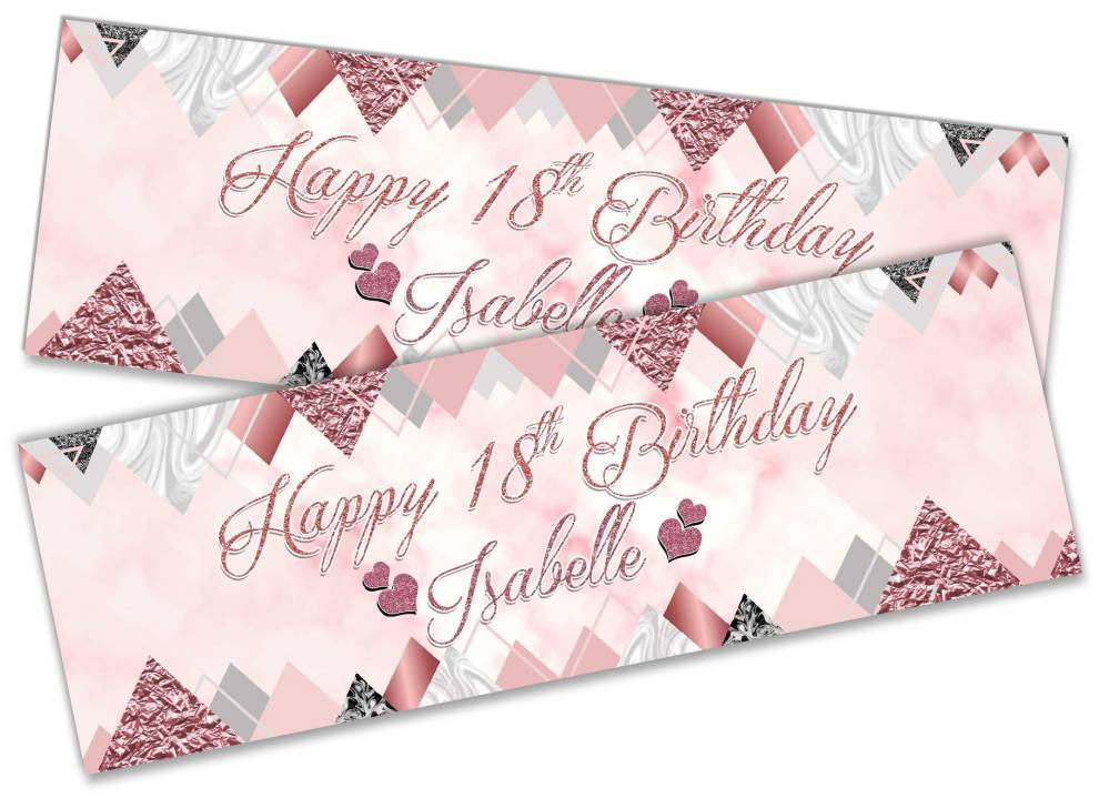 Personalised Birthday Banners Generic Design Children Kids Party Decoration 256