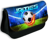 Personalised Pencil Case Football Girls Boys Stationary Kids School Bag 3