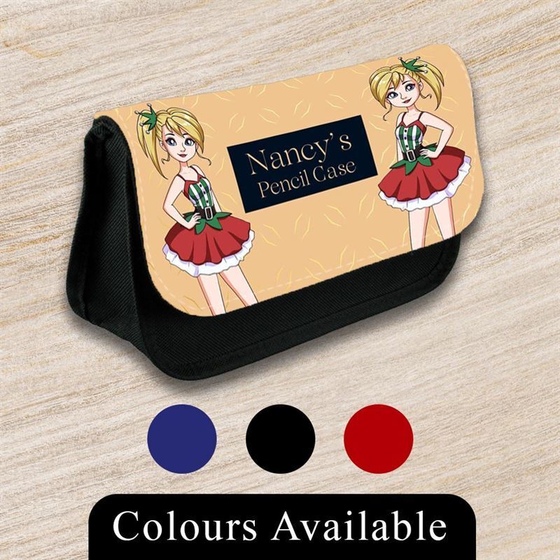 Personalised Pencil Case Generic Girls Boys Stationary Kids School Bag 37