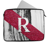 Personalised Any Name Marble Glitter Design Laptop Case Sleeve Tablet Bag 95