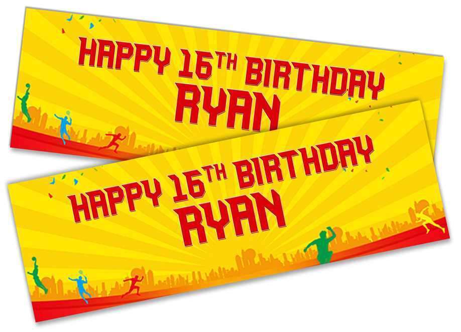 Personalised Birthday Banners Football Design Children Kids Party Decoration 123