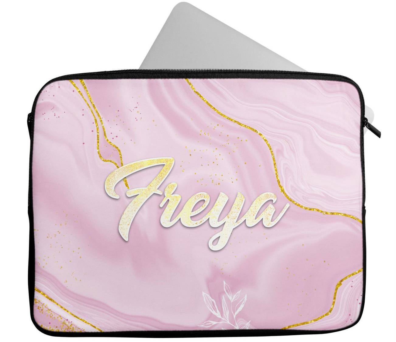 Personalised Any Name Marble Design Laptop Case Sleeve Tablet Bag 41