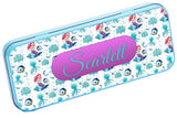 Personalised Any Name Animal Pencil Case Tin Children School Kids Stationary 19