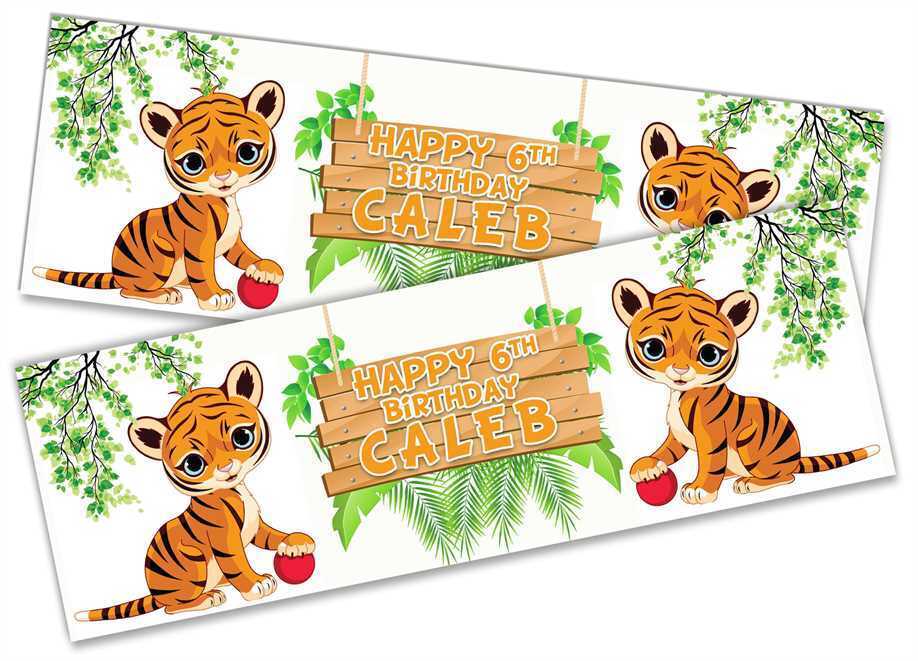 Personalised Birthday Banners Generic Design Children Kids Party Decoration 183