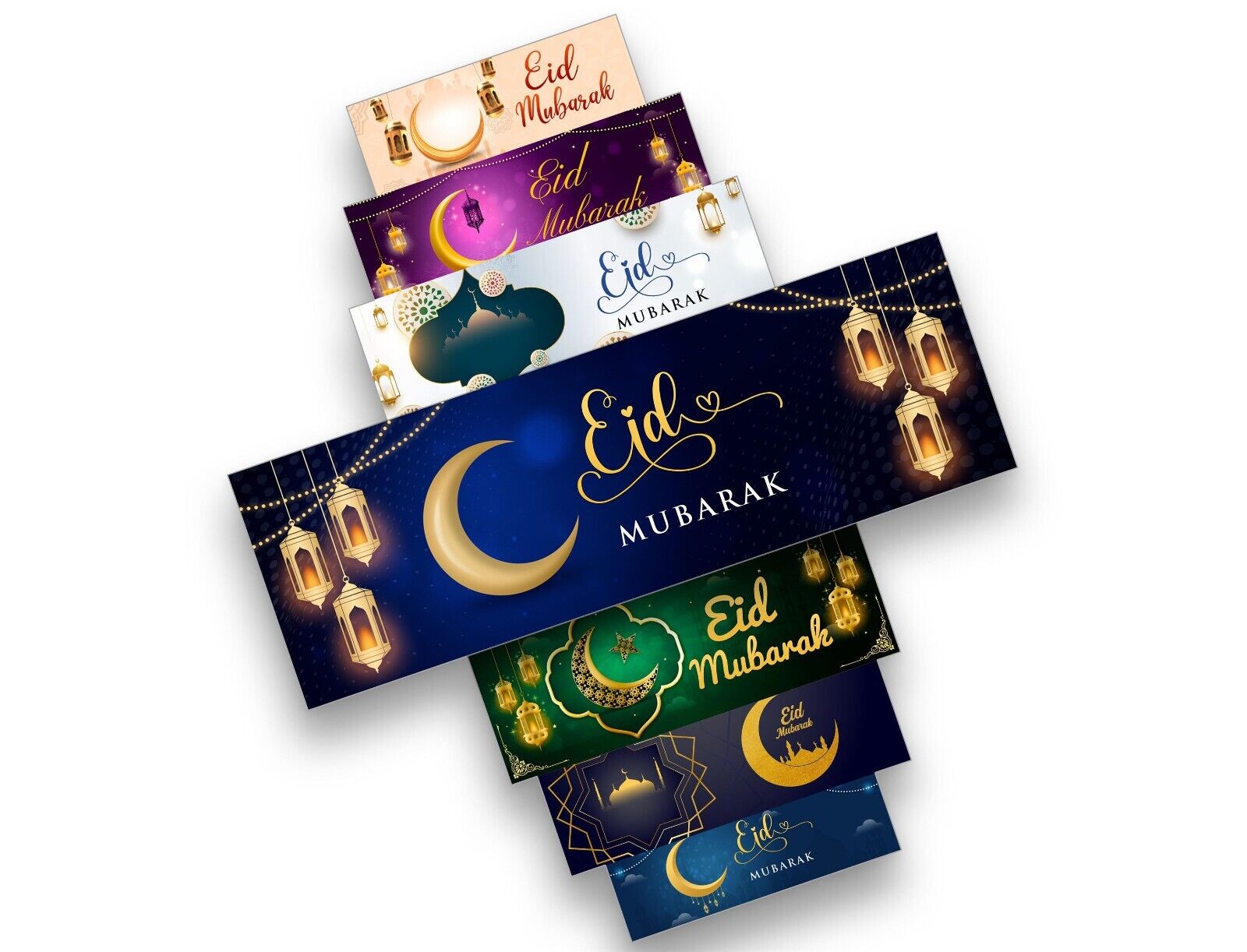 Eid Mubarak Banners Children Kids Adults Party Decoration idea 267