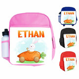 Personalised Kids Backpack Any Name Animal Design Boys Girls kid School Bag 21