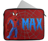 Personalised Any Name Spiderman Design Laptop Case Sleeve Tablet Bag 131