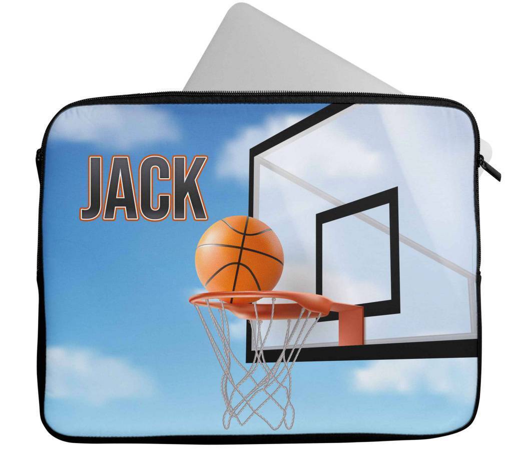 Personalised Any Name Basketball Design Laptop Case Sleeve Tablet Bag 88