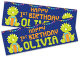 Personalised Birthday Banners Generic Design Children Kids Party Decoration 117