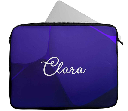 Personalised Any Name Abstract Design Laptop Case Sleeve Tablet Bag 197
