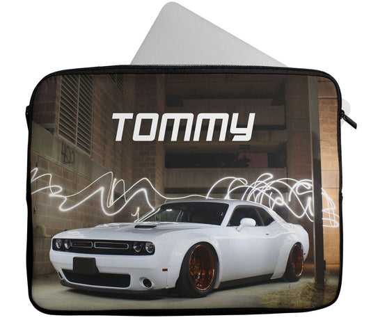 Personalised Any Name Car Design Laptop Case Sleeve Tablet Bag 1