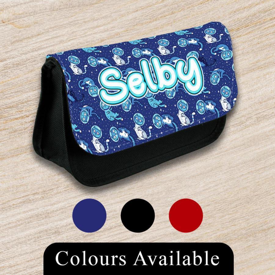 Personalised Pencil Case Generic Girls Boys Stationary Kids School Bag 21