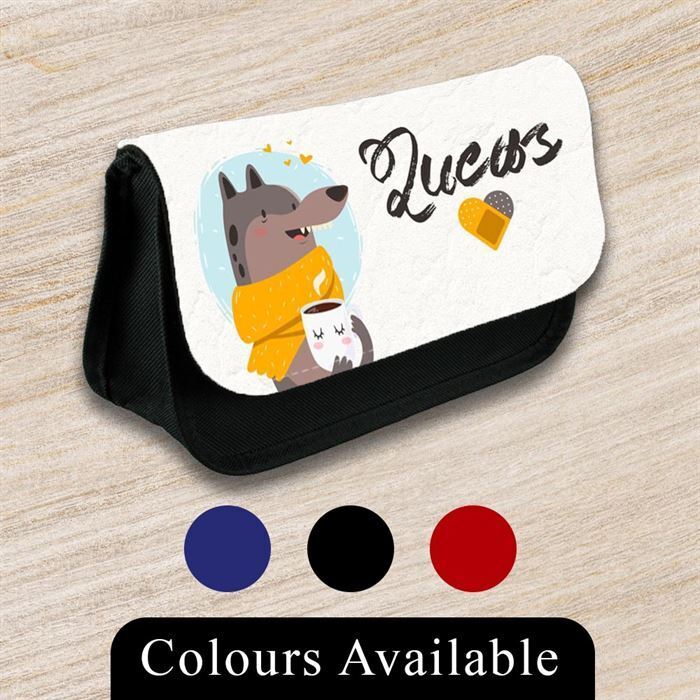 Personalised Pencil Case Generic Girls Boys Stationary Kids School Bag 39