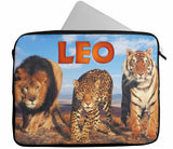 Personalised Any Name Animal Design Laptop Case Sleeve Tablet Bag 76