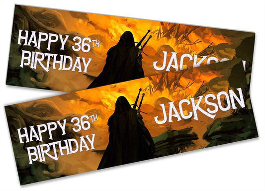Personalised Birthday Banners Generic Design Children Kids Party Decoration 151