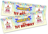 Personalised Birthday Banners Generic Design Children Kids Party Decoration 244