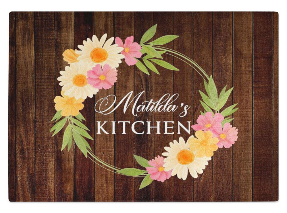 Personalised Any Name Kitchen Glass Chopping Board Item Gift 13