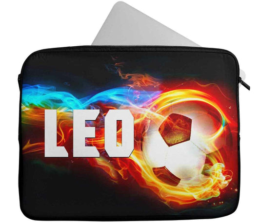 Personalised Any Name Football Design Laptop Case Sleeve Tablet Bag 855