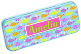 Personalised Any Name Generic Pencil Case Tin Children School Kids Stationary 30