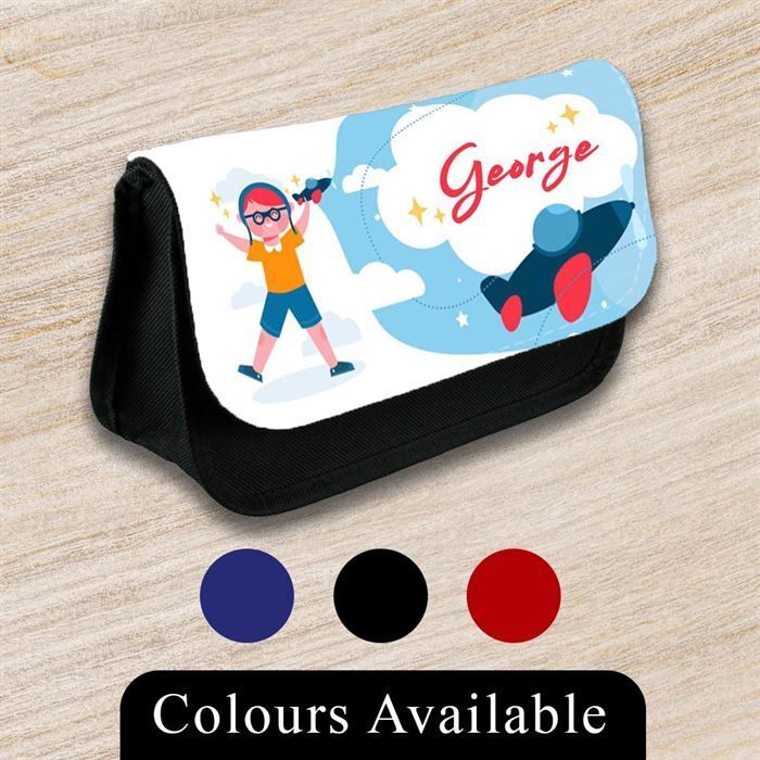 Personalised Pencil Case Generic Girls Boys Stationary Kids School Bag 38