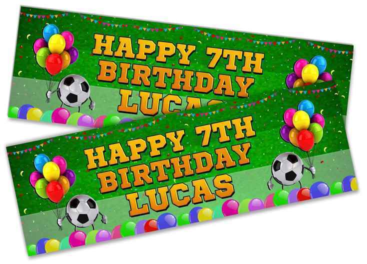 Personalised Birthday Banners Generic Design Children Kids Party Decoration 230