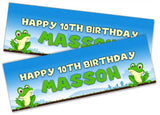 Personalised Birthday Banners Generic Design Children Kids Party Decoration 49