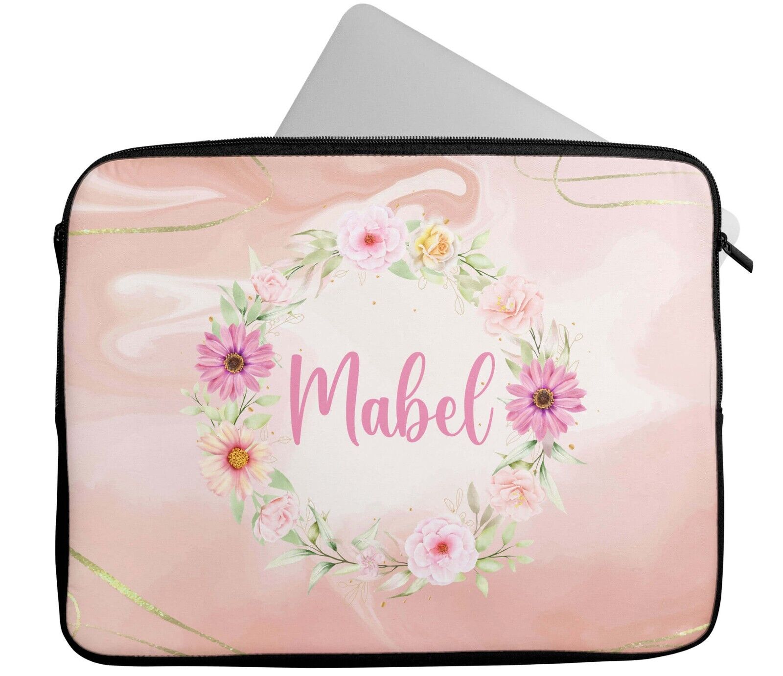 Personalised Any Name Patterned Design Laptop Case Sleeve Tablet Bag 12