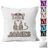 Personalised Cushion Animal Sequin Cushion Pillow Printed Birthday Gift 34