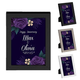 Personalised Anniversary Wooden Frames Any Image Name Wedding Gift Mr and Mrs 13