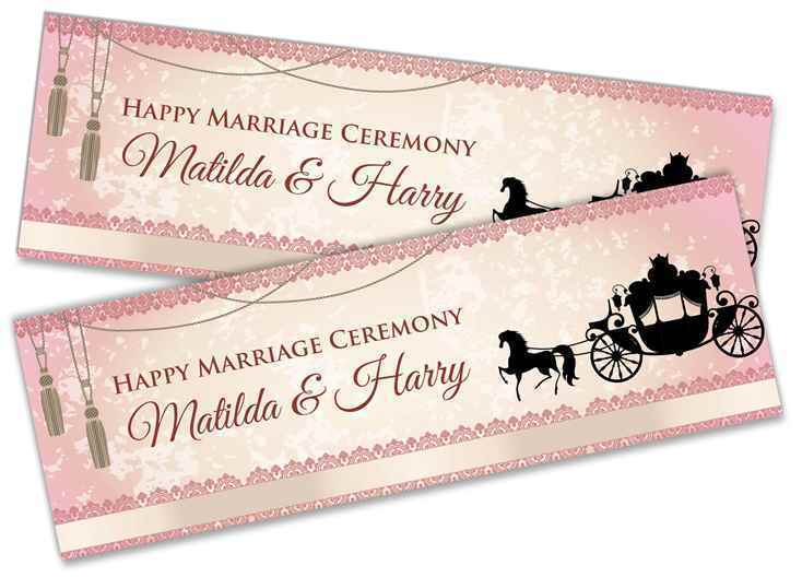 Personalised Wedding Banner Adult Party Celebration Marriage 234