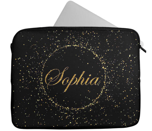 Personalised Any Name Glitter Design Laptop Case Sleeve Tablet Bag 67